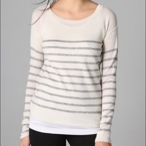 Vince Lurex Stripe Breton Sweater